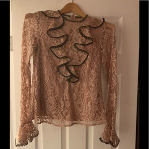 ALEXIS Addie Ruffled Lace Top